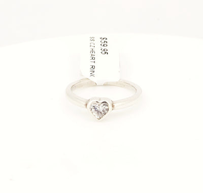 Sterling silver heart ring