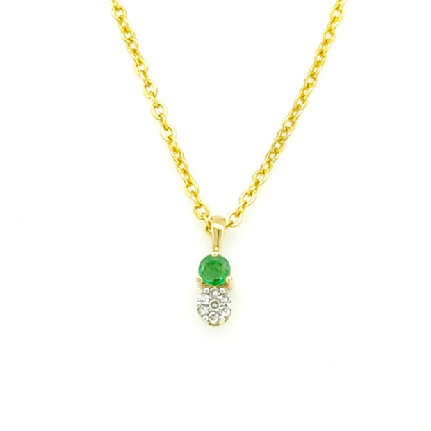 Emerald & Diamond pendant