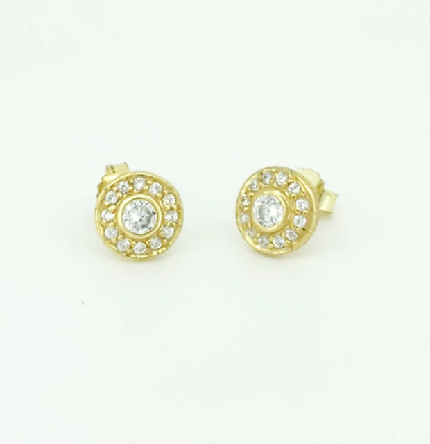 Gold plated CZ studs