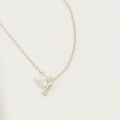 Sterling silver bird necklace
