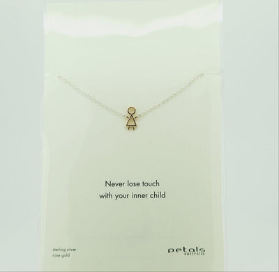 Sterling silver inner child necklace