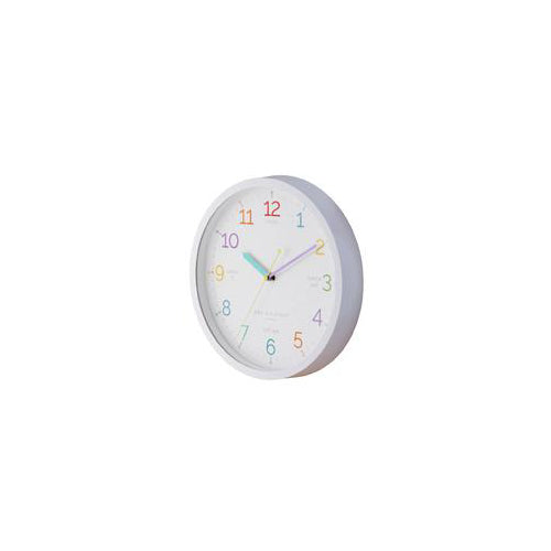 Learn The Time Wall Clock. White