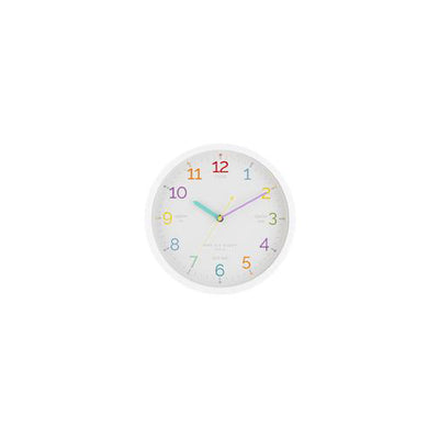Learn The Time Wall Clock. White