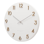 Katelyn white 60cm wall clock