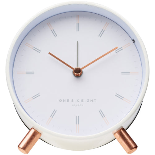 Ellie white alarm clock