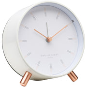 Ellie white alarm clock