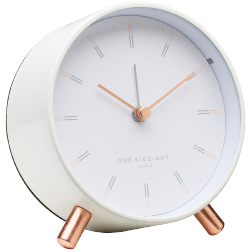 Ellie white alarm clock