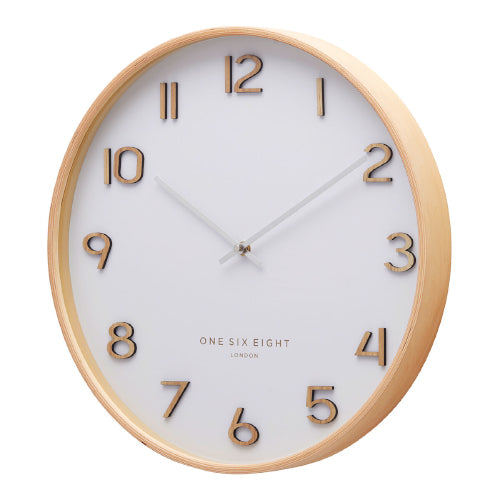 41cm Wallace White Wall Clock
