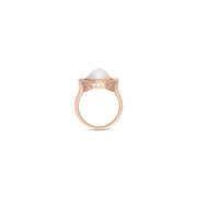 9ct Pearl & Diamond ring