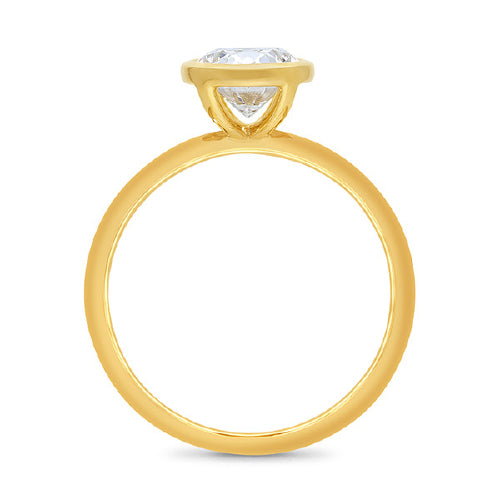 18ct gold Lab grown diamond ring