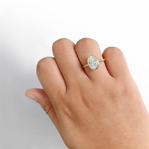 18ct gold Lab grown diamond ring