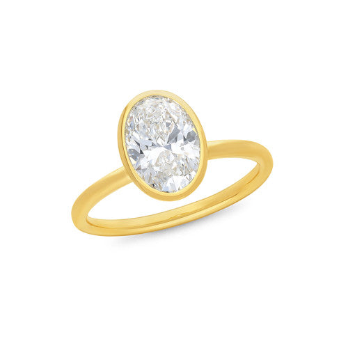 18ct gold Lab grown diamond ring