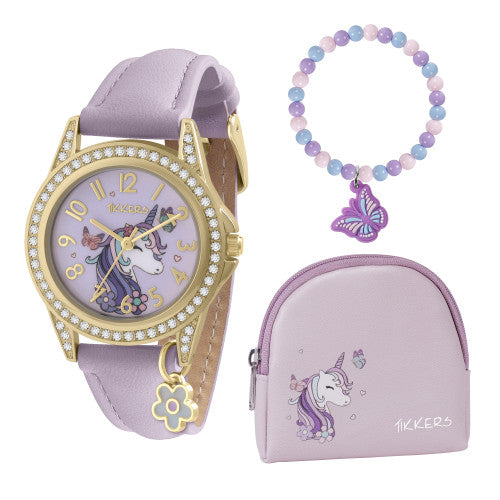 Tikkers Purple Unicorn Watch Gift Set