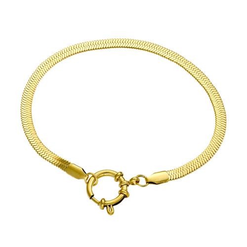 Herringnbone Charm Bracelet