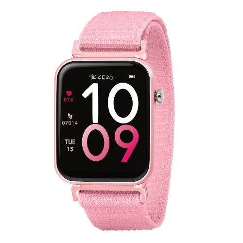 Tikkers Smart Watch - Velcro Pink