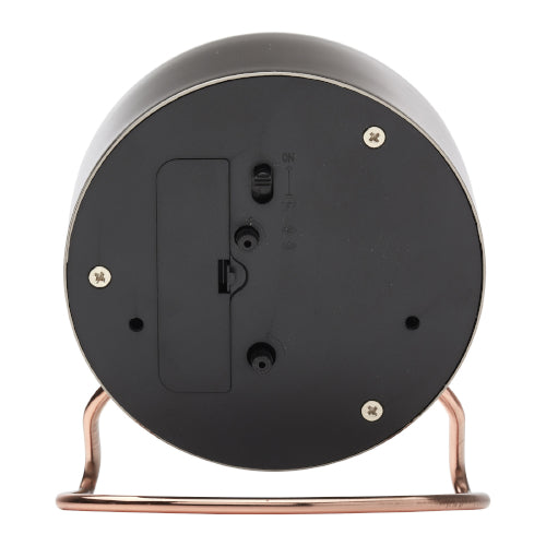 Issabelle gunmetal silent alarm clock