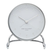 Indy white alarm clock