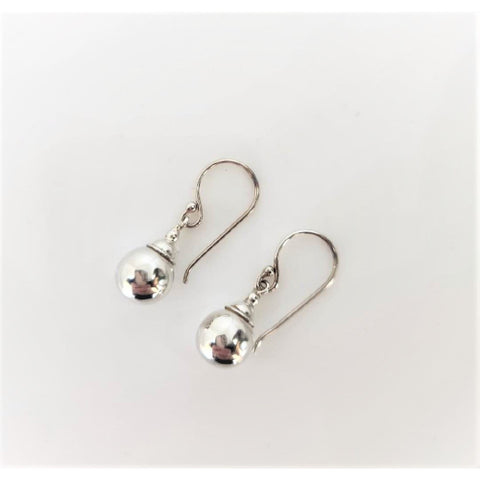 10mm ball drop earrings