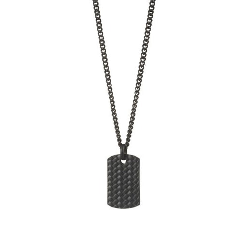 Black Dog Tag necklace