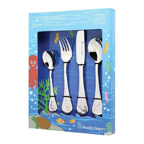 Children's Sea Animals Cutlery Set 4pc