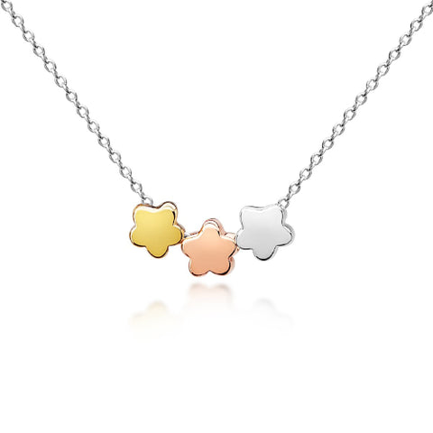 floating flowers necklace