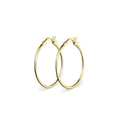 Gold plated hoop earrings
