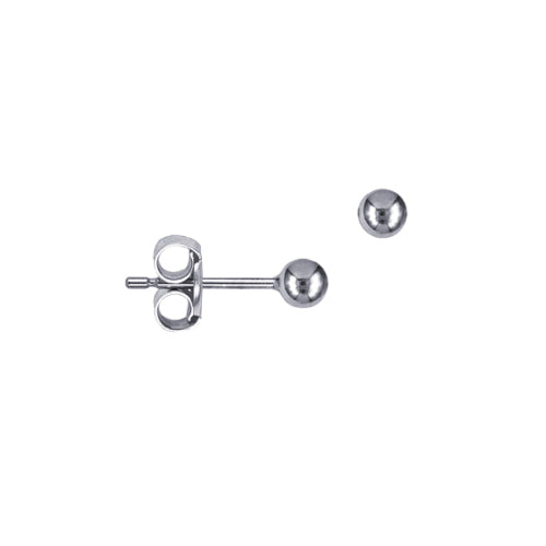 3mm sterling silver ball studs