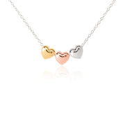 Puff heart necklace