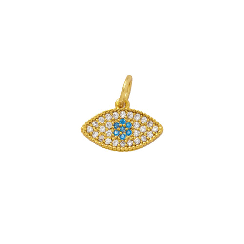 Cz Blue Evil Eye Charm