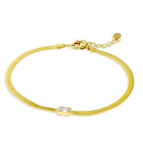 Sterling silver gold plated bracelet