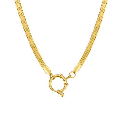 Heringbone Charm necklace