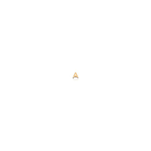 A Micro rose gold Initial Stud