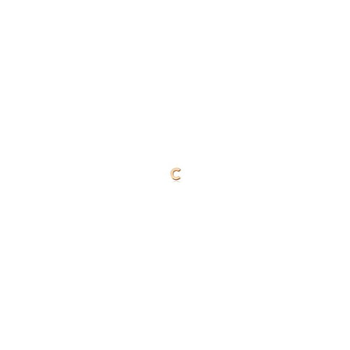 C Micro rose gold Initial Stud