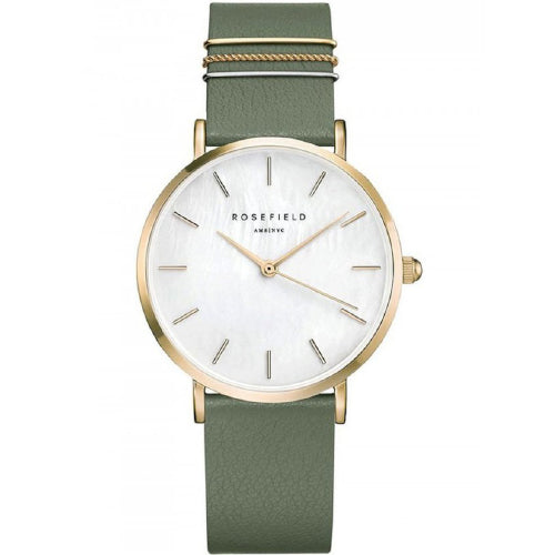 Rosefield Sage Leather Band Watch