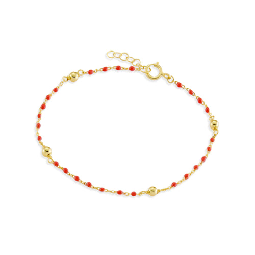 Sterling silver bead bracelet
