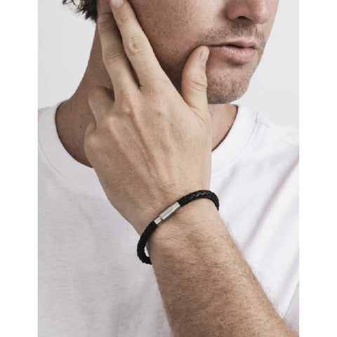 Black Leather Bracelet