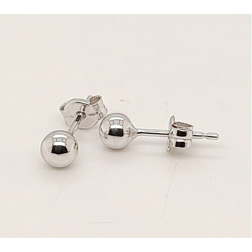 White gold 5mm ball studs