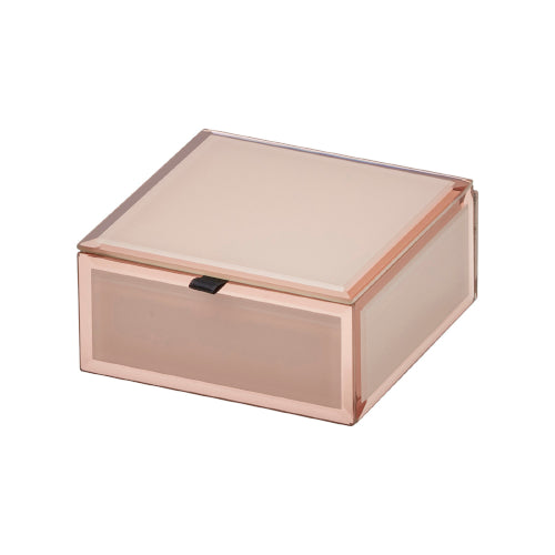 Florence small blush glass jewel box