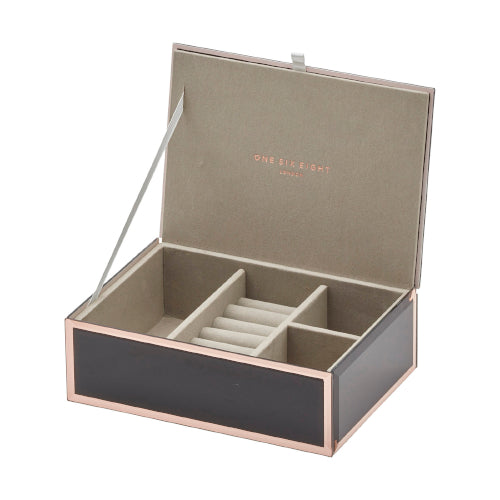 Sara medium black jewel box