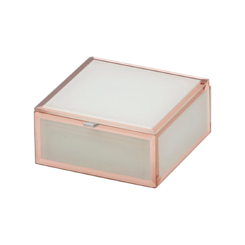 Sara White/rose Gold  Small Jewel Box