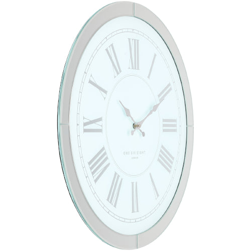 Mary glass wall clock