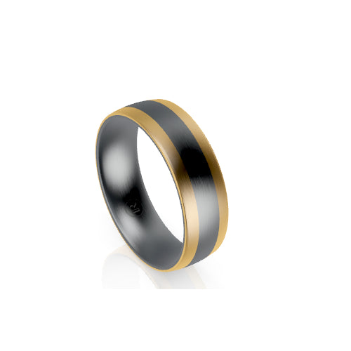 Tantalum & gold wedder