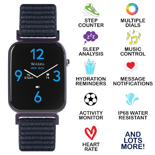 Tikkers Smart Watch - Navy Velco