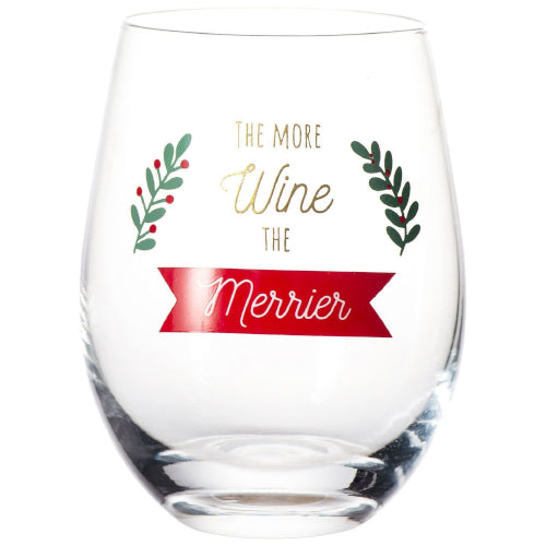 More Wine the Merrier glass