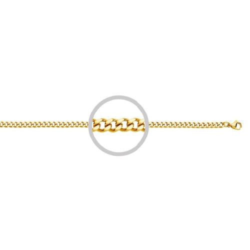 60cm stainless steel gold chain