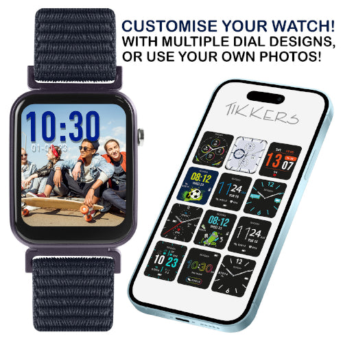Tikkers Smart Watch - Navy Velco