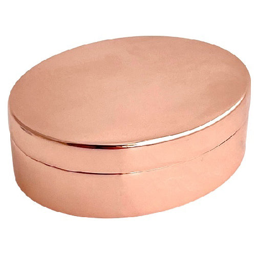 Rose gold plated trinket box