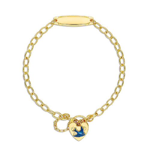 Blue bird baby bracelet