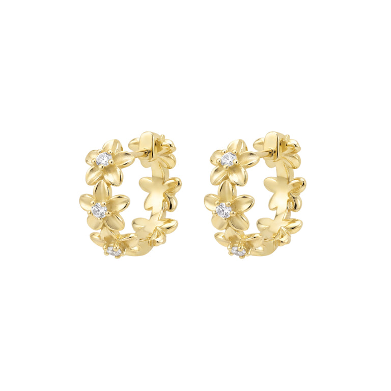 Flower Huggies W Cz Detail