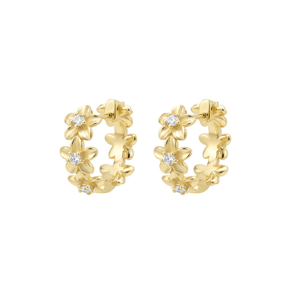 Flower Huggies W Cz Detail